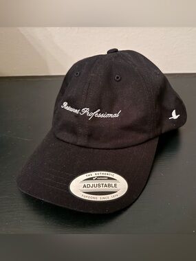 BRAND NEW! Unisex “Restaurant Professional” Black Adjustable Hat